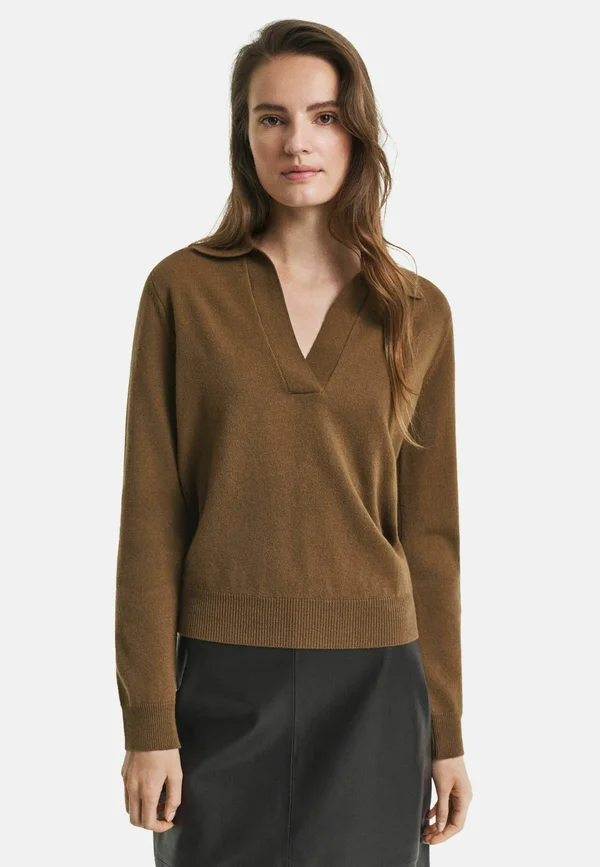 SUPERFINE RUGGER - Strickpullover - warm khaki