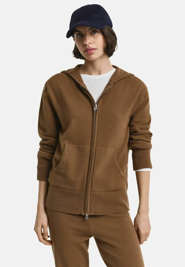 SUPERFINE - Strickjacke - warm khaki