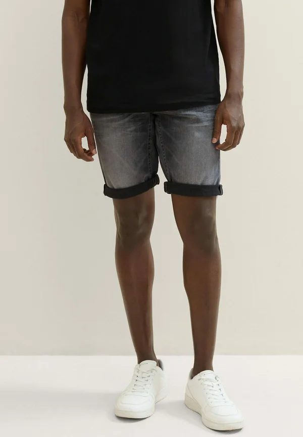 SUPERFLEX JOSH - Jeans Shorts - dark stone black denim