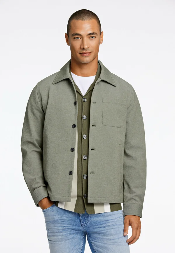SUPERFLEX OVERSHIRT - Leichte Jacke - mid army mix
