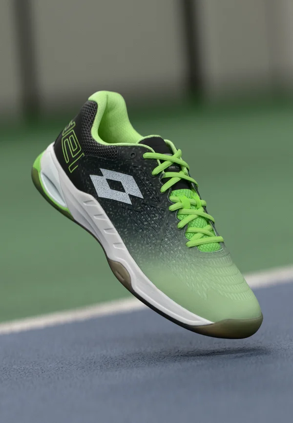 SUPERRAPIDA 100 - Multicourt Tennisschuh - green apple neo/all white/all black