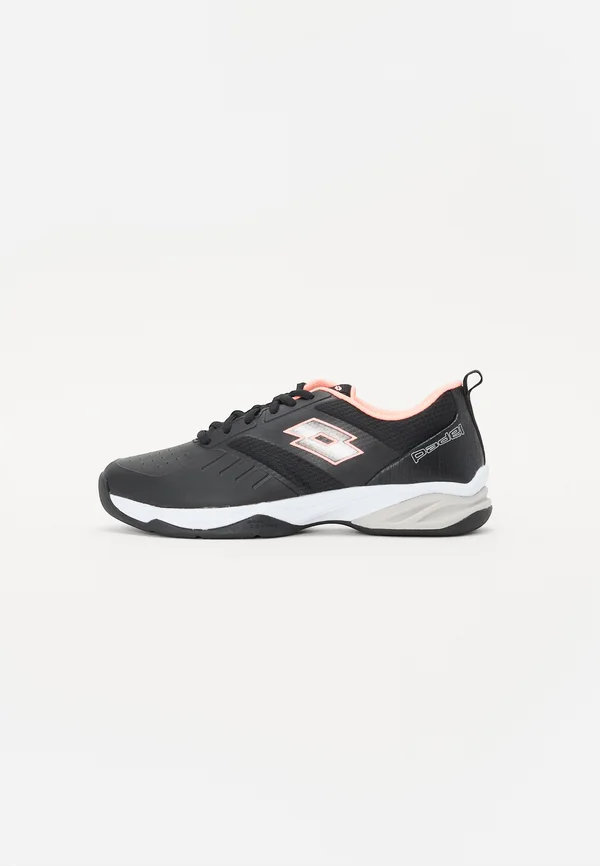 SUPERRAPIDA 400 - Sneaker low - all black/silver metal/pink neon rose