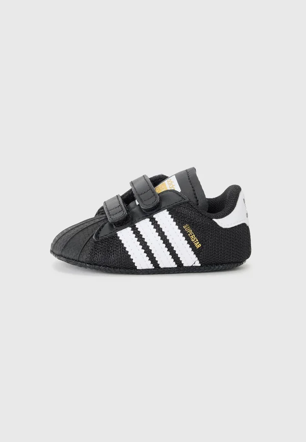 SUPERSTAR CRIB UNISEX - Krabbelschuh - black/white/gold-coloured