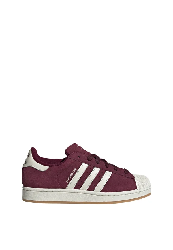 SUPERSTAR II - Sneaker low - maroon/off white/off white