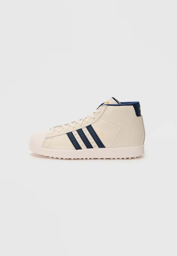 SUPERSTAR PRO UNISEX - Golfschuh - chalk white/night indigo/gold-coloured metallic