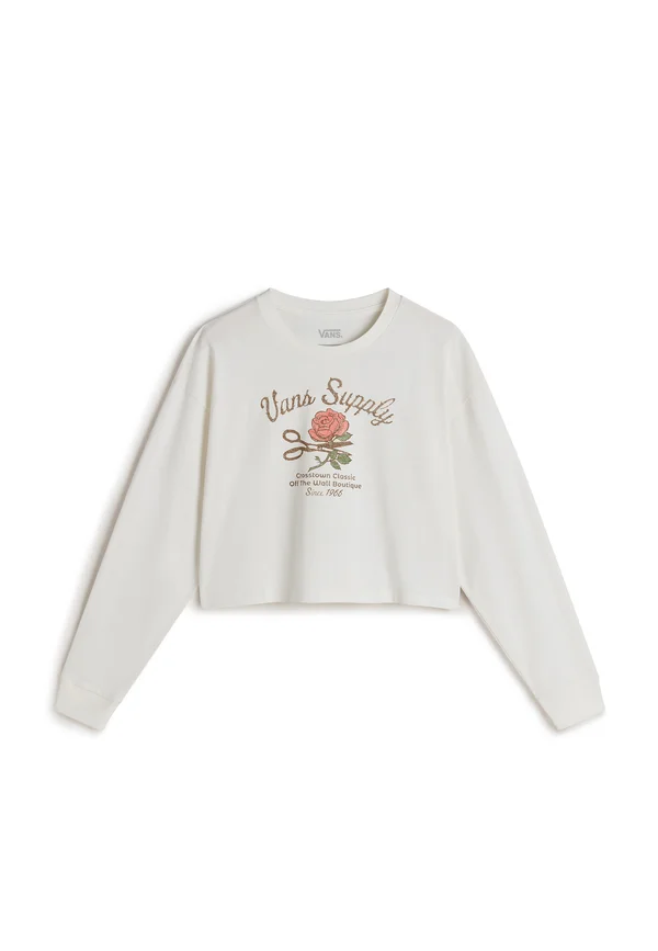 SUPPLY BOUTIQUE RELAXED FIT CROP - Langarmshirt - marshmallow