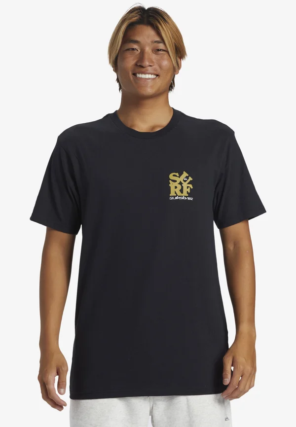 SURF MOE UNISEX - T-Shirt print - black