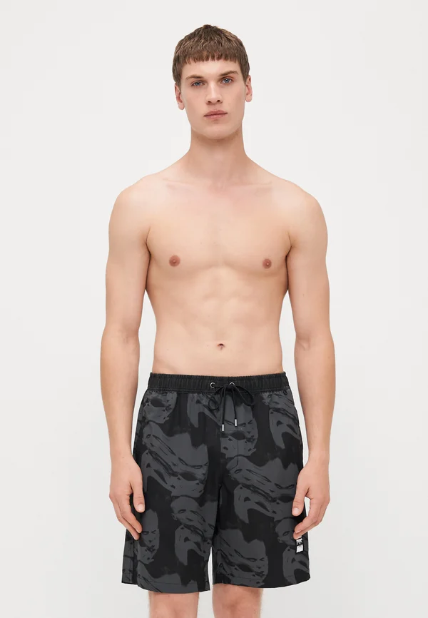 SWANS DISTORT SWIM TRUNK - Badeshorts - black