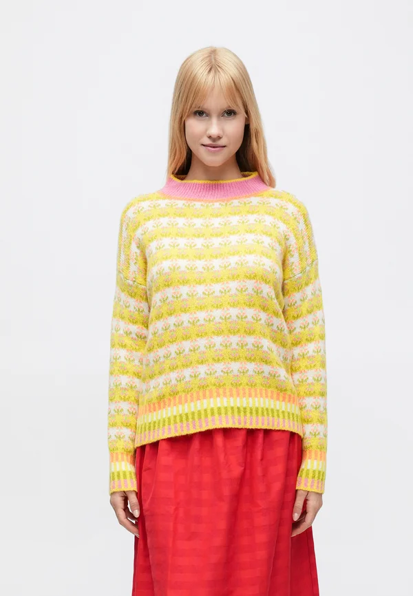 SWEATER BLOSSOM - Strickpullover - amarillo