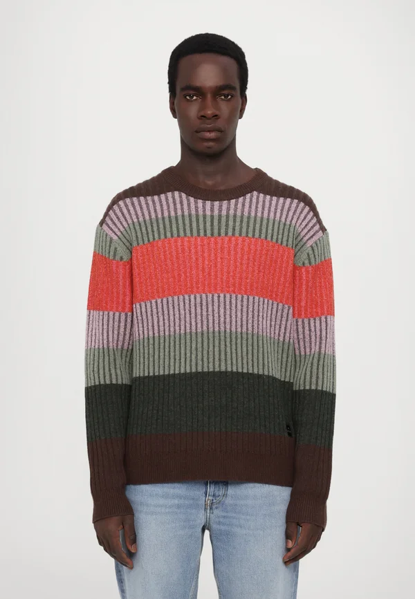 SWEATER CREW NECK - Strickpullover - very dark green