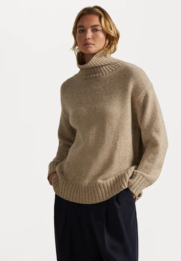 SWEATER-PULLOVER - Strickpullover - dark almond