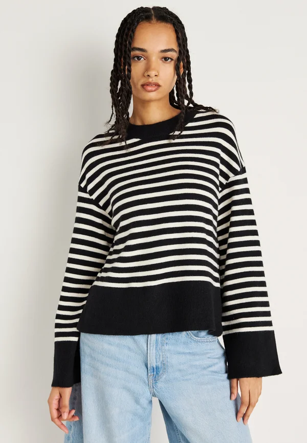 SWEATER - Strickpullover - black/white