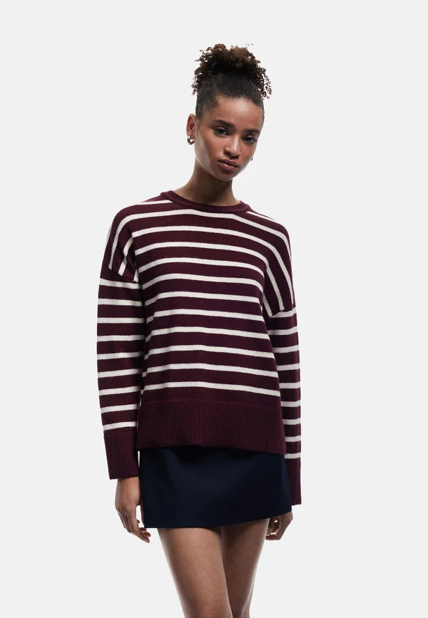 SWEATER - Strickpullover - bordeaux