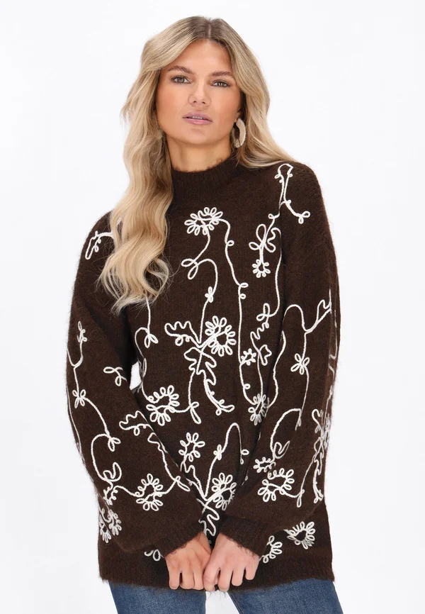 SWEATER - Strickpullover - coffee