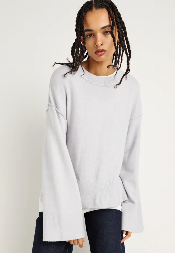 SWEATER - Strickpullover - light grey melange