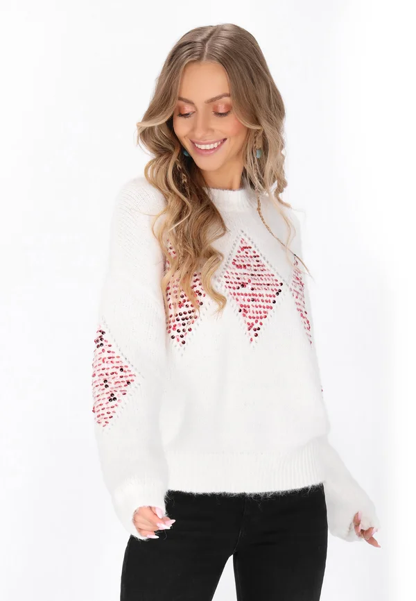 SWEATER - Strickpullover - offwhite