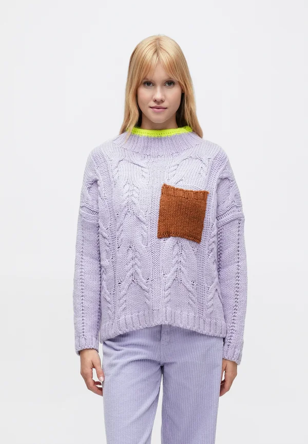 SWEATER WAFFLE - Strickpullover - lila