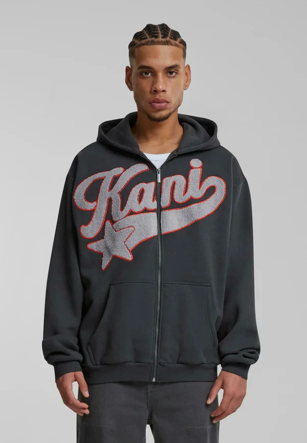Sweatjacke - anthracite lightgrey