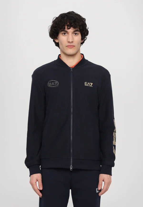 Sweatjacke - armani blue