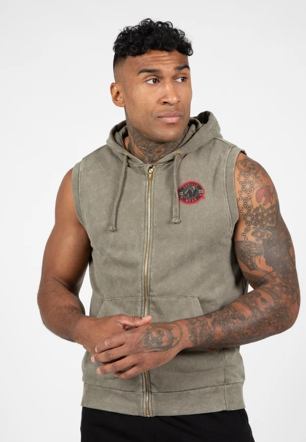 Sweatjacke - army green