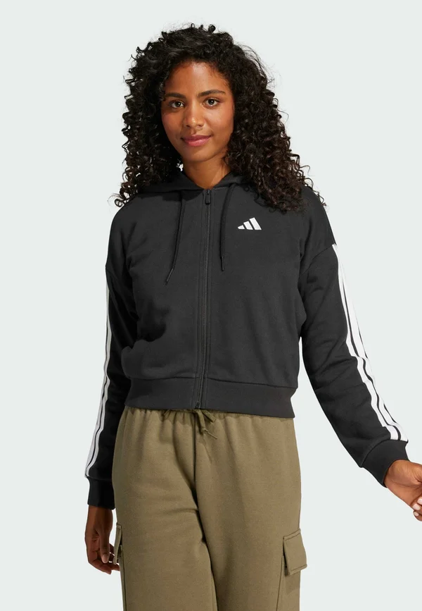 Sweatjacke - black   white