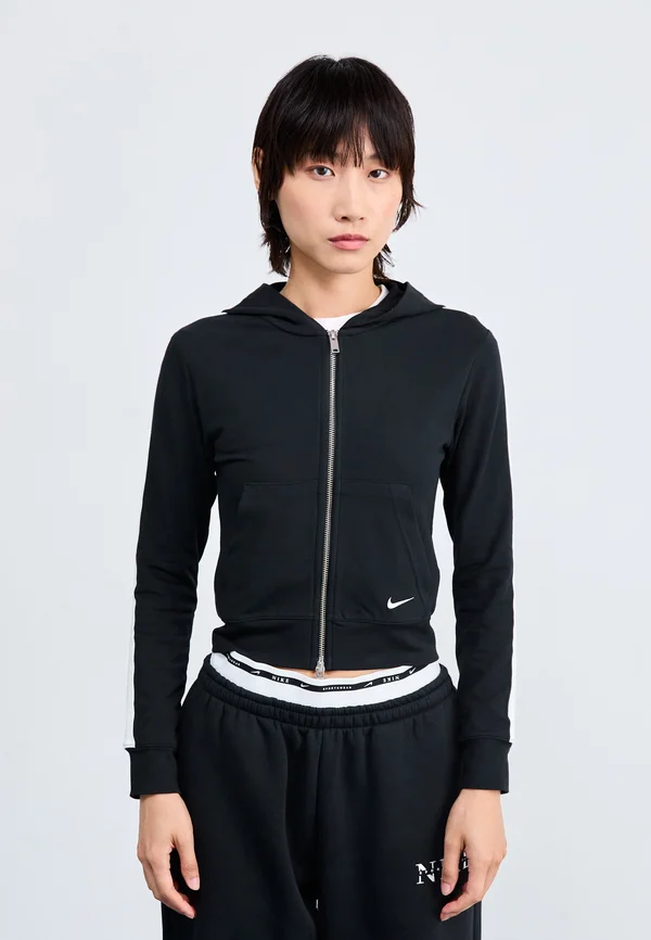 Sweatjacke - black/white