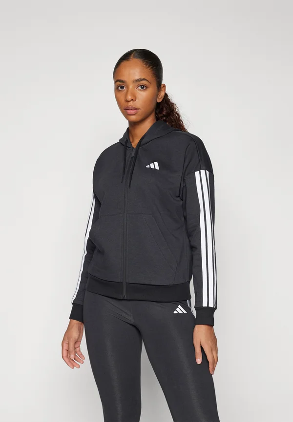 Sweatjacke - black/white