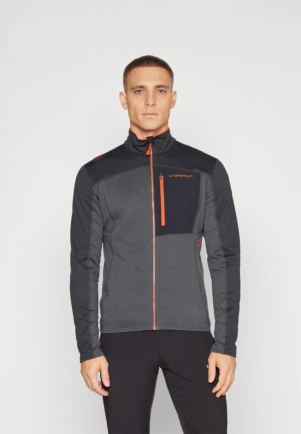 Sweatjacke - carbon/cherry tomato