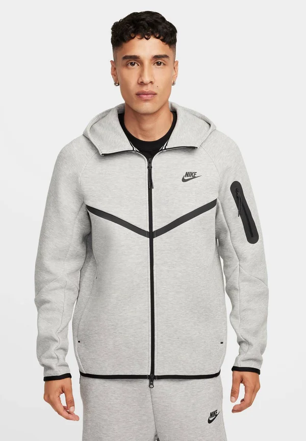 Sweatjacke - dk grey heather black