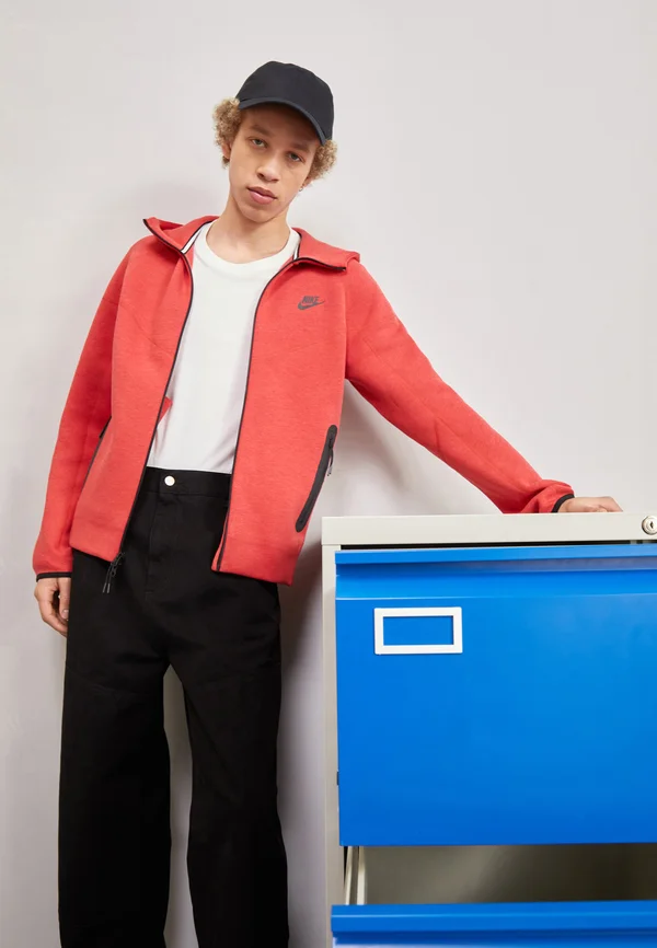 Sweatjacke - lightt red heather