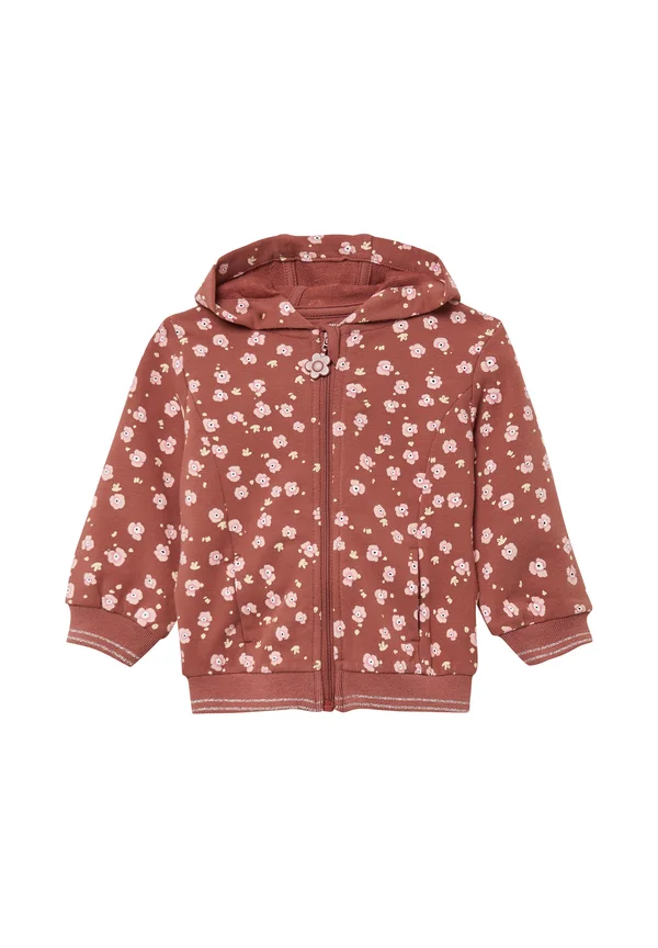 Sweatjacke - rubinrot