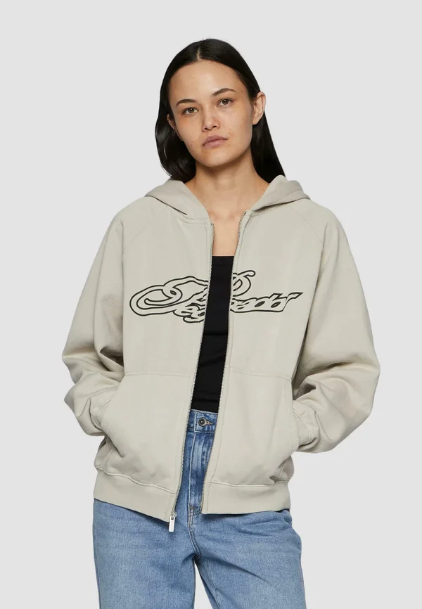 Sweatjacke - washed moon grey