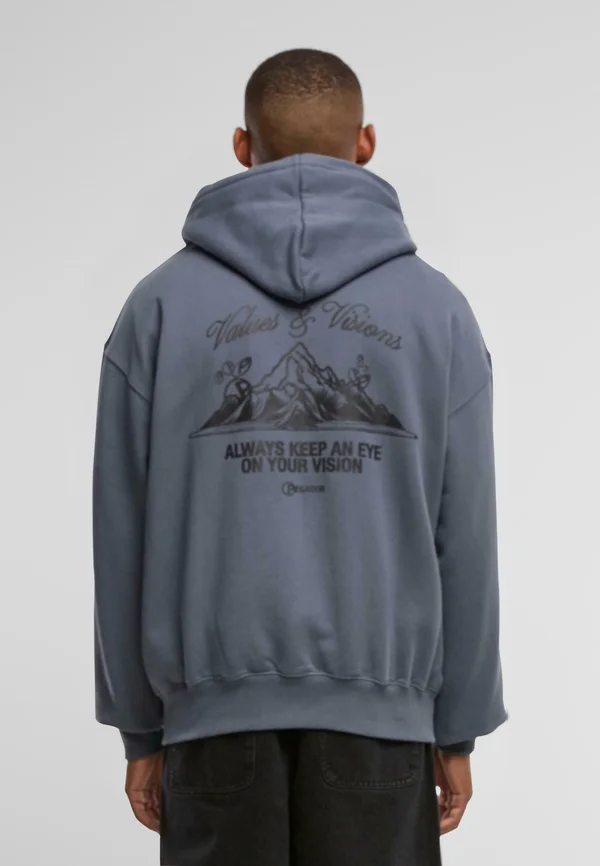 Sweatjacke - washed shadow blue