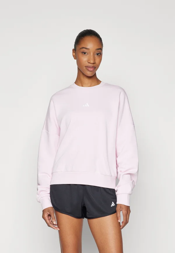 Sweatshirt - clear pink/white