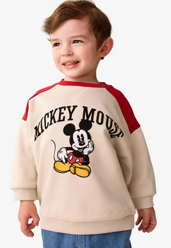 Sweatshirt - cream red