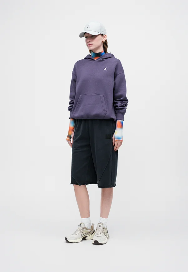 Sweatshirt - dark raisin/white