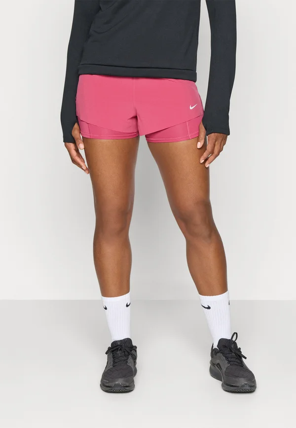 SWIFT - 2-in-1 Shorts - sweet beet/reflective silver-coloured
