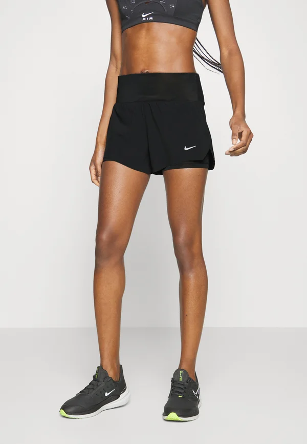 SWIFT SHORT - Kurze Sporthose - black/reflective silver