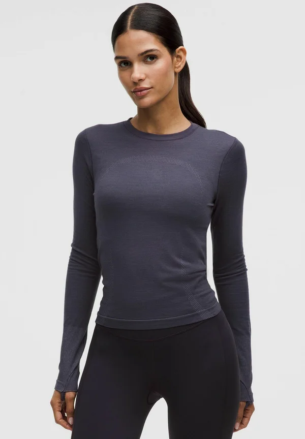 SWIFTLY WOOL LONG SLEEVE - Langarmshirt - atmospheric purple atmospheric purple