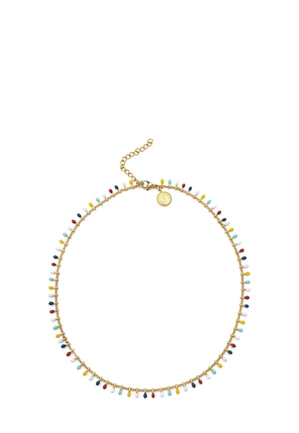 SWING DOTS COLORS ENAMEL - Halskette - gold-coloured