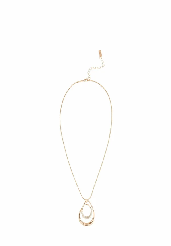 SWIRL OVAL PAVE - REGULAR FIT - Halskette - gold tone