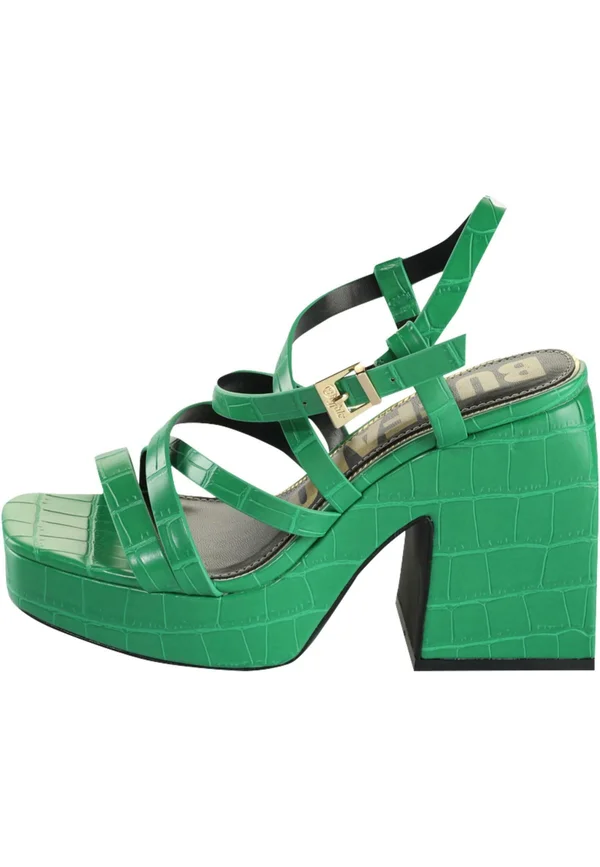 SYDNEY - Plateausandalette - greencroco