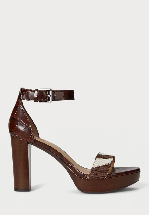 SYLVIA HEEL SANDAL  - High Heel Sandalette - dark hickory