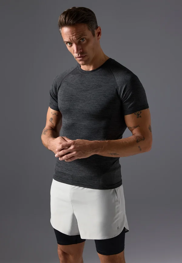 T-Shirt basic - black/off-white