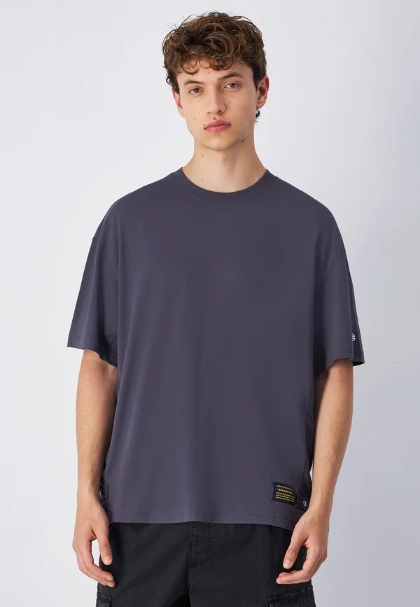 T-Shirt basic - dark grey melange