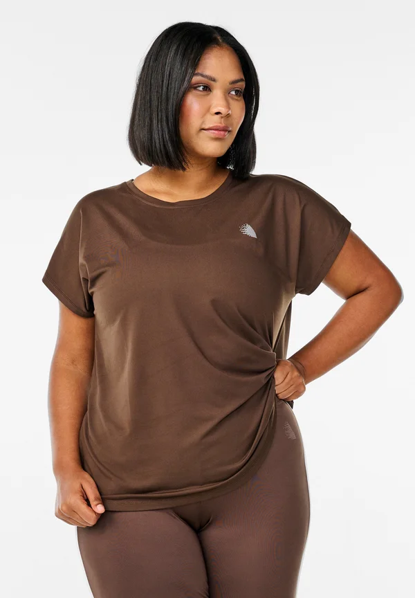 T-Shirt basic - hot fudge