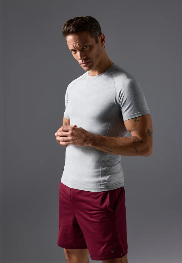 T-Shirt basic - light grey/off-white