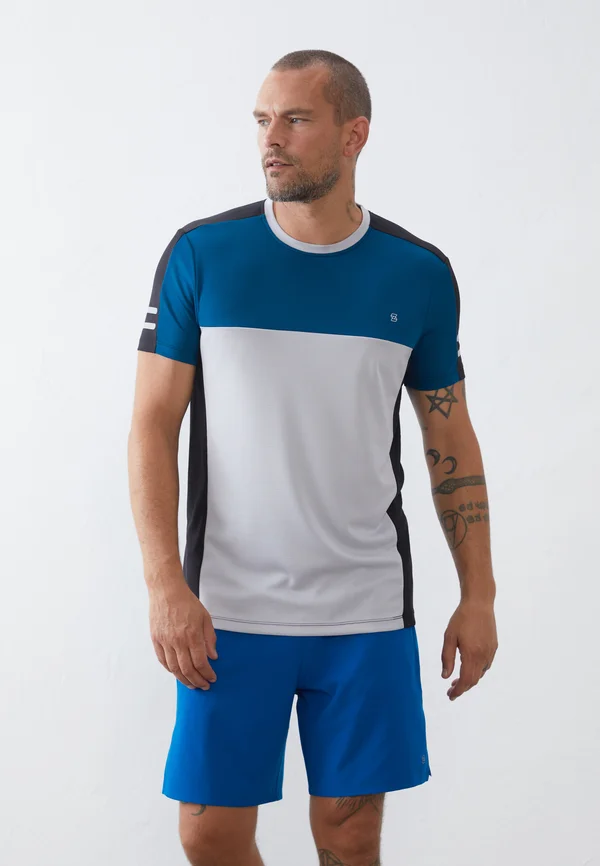 T-Shirt print - black/dark blue