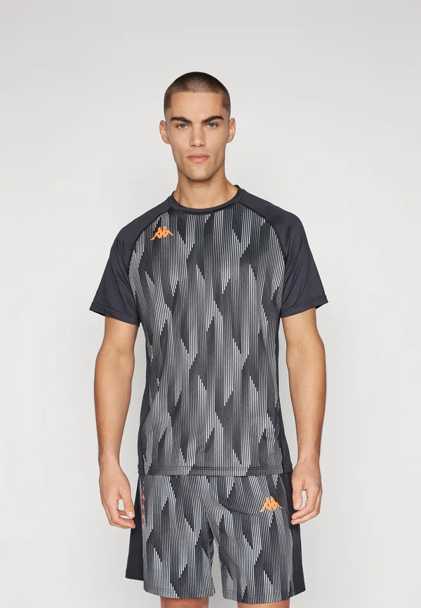 T-Shirt print - black/grey beauty/grey barely