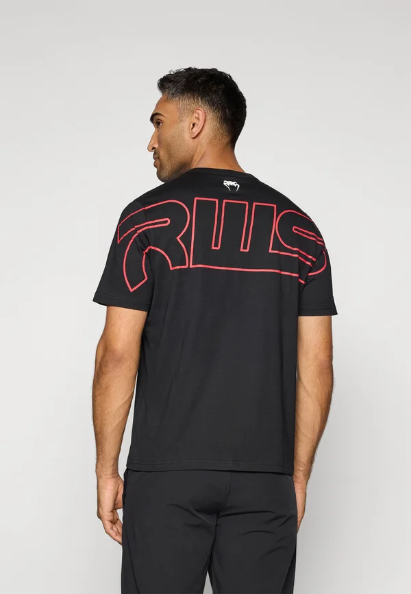 T-Shirt print - black/red